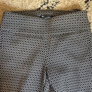 Pattern stretchable crop pants